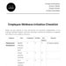 Free Employee Wellness Initiative Checklist Template to Edit Online
